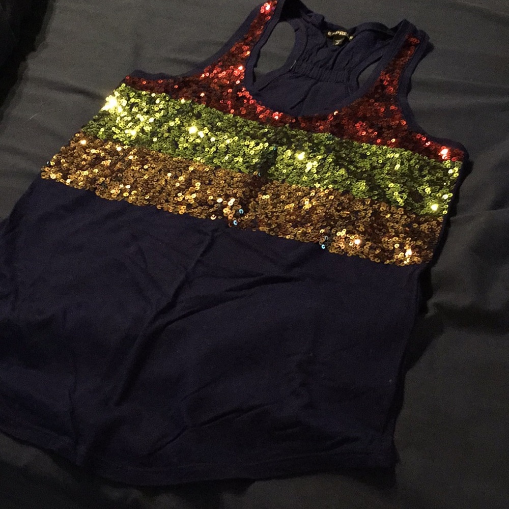 Sequence racerback top